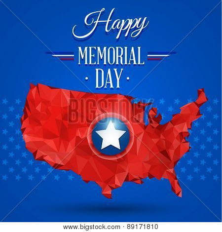 Blue Happy Memorial Day