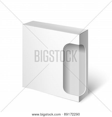 White Package Box. Mockup Template