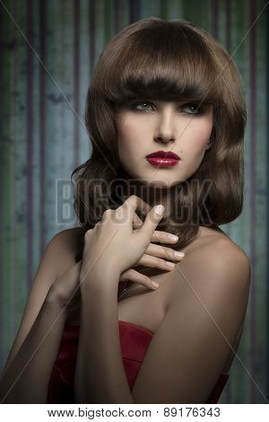 Stylish Brinette Woman