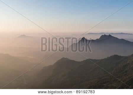 Layer Of Mountain Background