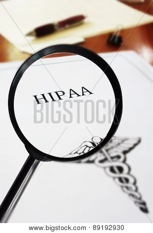 HIPAA Document Magnified
