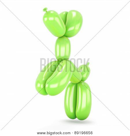 Green Dog Of The Balloon Jump