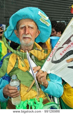 Protest Against Federal Government Corruption In Brazil