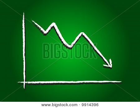 Stock Market Decrease Green