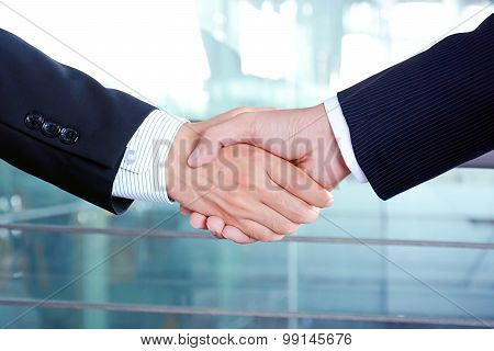 Handshake Of Businessmen - Success, Congratulation, Greeting & Business Partner Concepts
