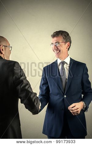 Two managers getting to know each other