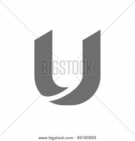 Letter U Logo Concept Icon. Vector