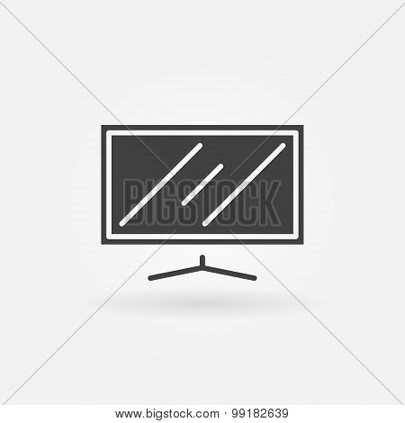 Flat screen TV icon