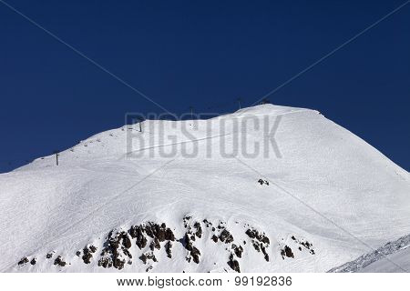 Off-piste Slope And Ropeway