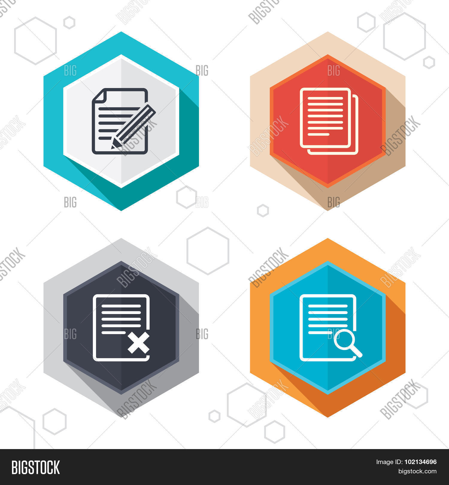 Document Icons. Vector & Photo (Free Trial) | Bigstock