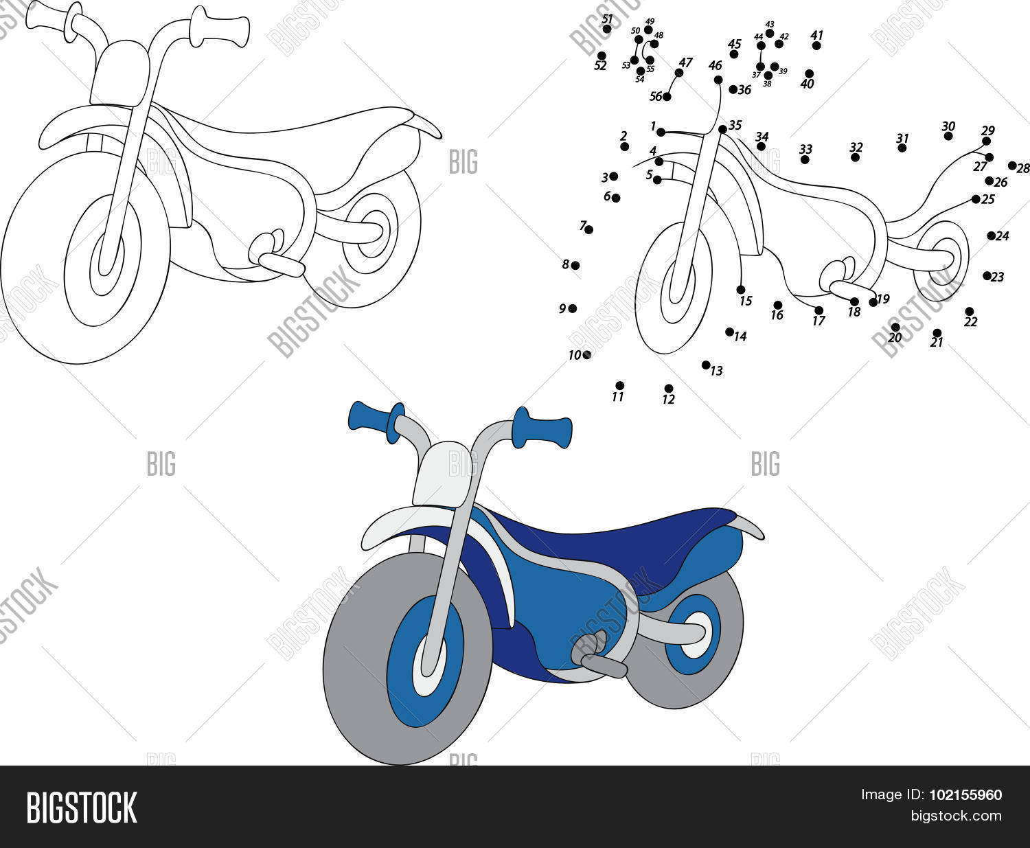 Cartoon Motorcycle. Vector &amp; Photo (Free Trial) | Bigstock