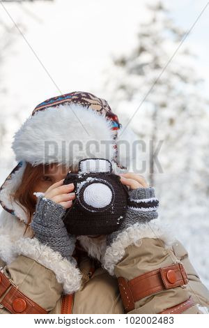 Knitted Winter Photo Concept