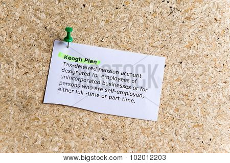 Keogh Plan