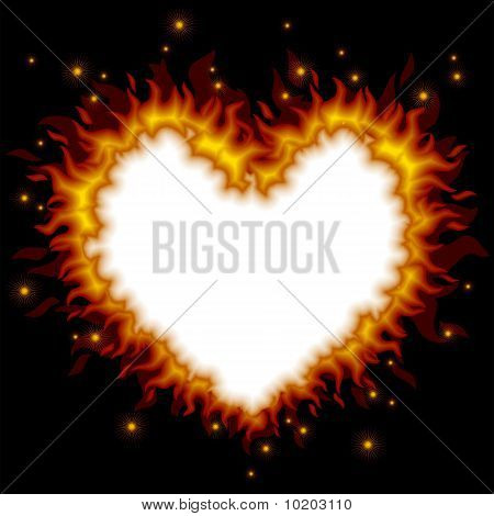 Carta cuore ardente 2