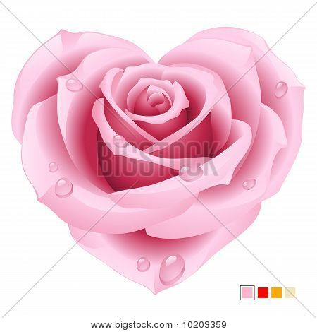 Rosa a forma di cuore