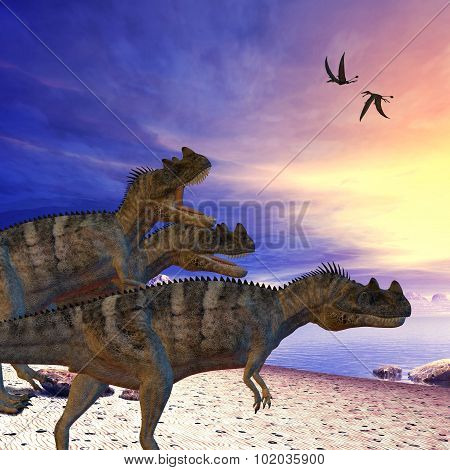 Ceratosaurus On The Prowl
