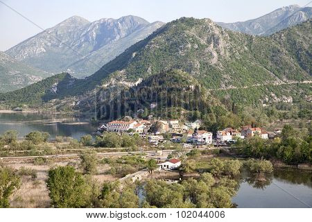 Virpazar village on Skadar lake, Montenegro