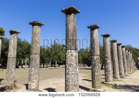 Palaestra Monument (3Rd Cent. B.c.) In Olympia, Greece
