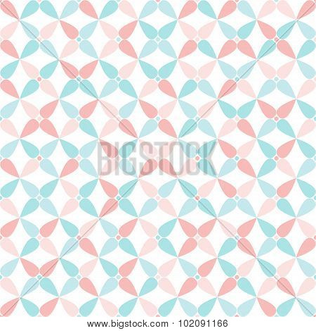 Seamless abstract pattern in soft pink and blue colors