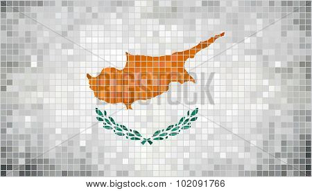 Abstract Mosaic Flag Of Cyprus