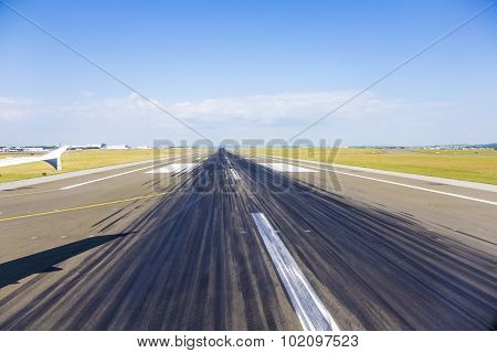 Rubber Parts At The Runway