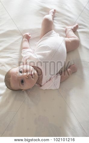 Baby In A Baby Bed