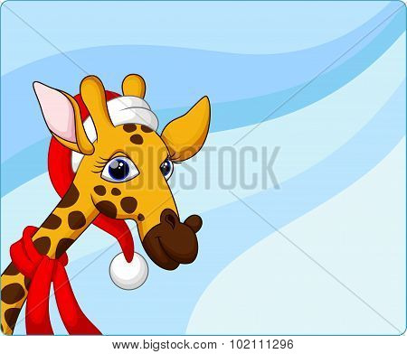 Cute giraffe cartoon