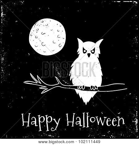 Happy Halloween Typographical Background