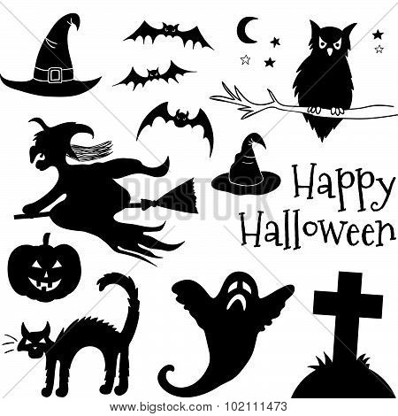 Happy Halloween Typographical Background