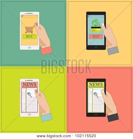 Mobile Shopping And News.