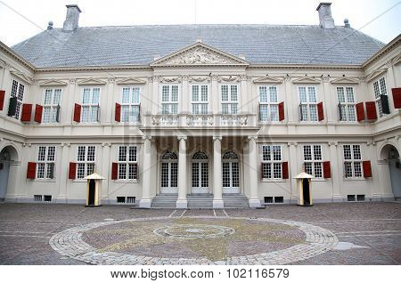 Noordeinde Palace In The Center Of The Hague, Netherlands