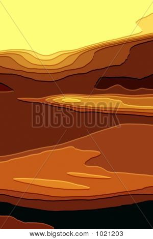 Abstrakte Landschaft Stein 