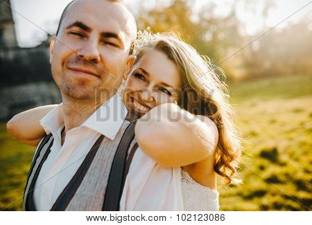 beautiful couple walking