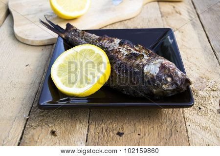 Grilled carp