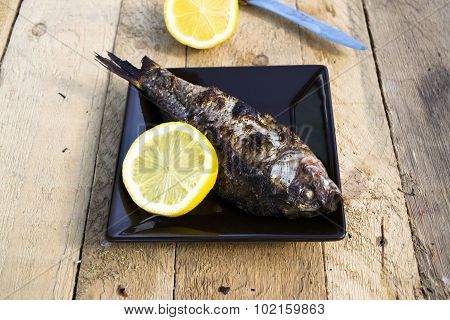 Grilled carp