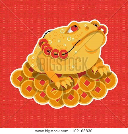 Feng Shui Talisman. Money Frog.