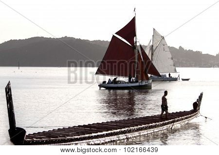 Traditional New Zealand Maori Waka