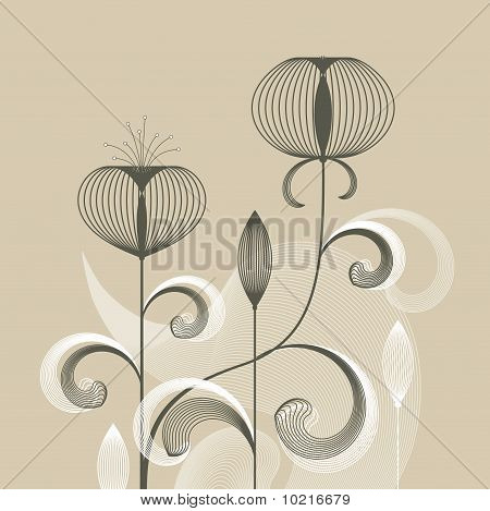 Fleurs abstraites