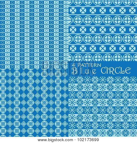 Blue Circle Pattern Texture