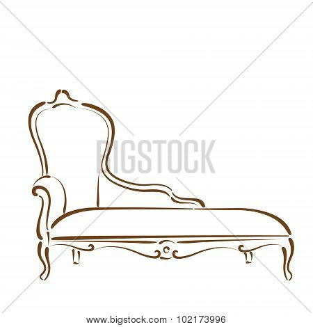 Sketched sofa.