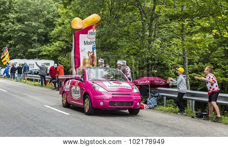 St. Michel Madeleines Vehicle In Vosges Mountains - Tour De France 2014