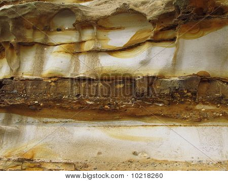 textura de piedra arenisca erosionada con hierro