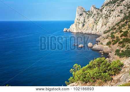 Beautiful View Of The Blue Bay And Imperial Beach In The New World, The Crimea