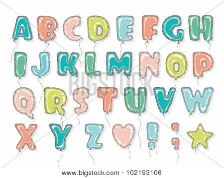 Balloons Abc Colourful