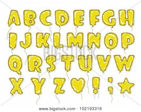 Balloons Abc Gold