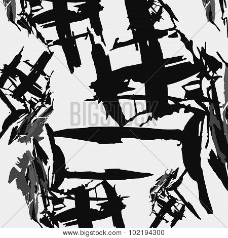 Vector black and white abstract texture. Monochrome.