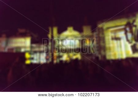 Light projection festival theme blur background