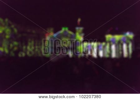 Light projection festival theme blur background