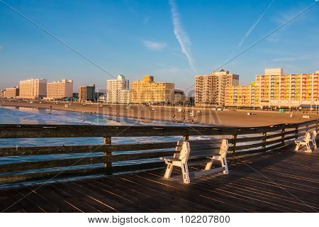 Fishing Pier View of Virginia Beach Boardwalk