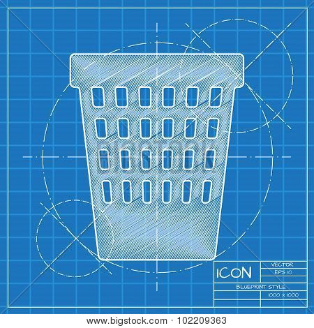 Vector blueprint icon